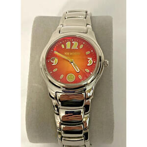 Joe Boxer Y2K  Men's Watch Orange Dial Bubble Crystal Smiley Face Logo Vintage